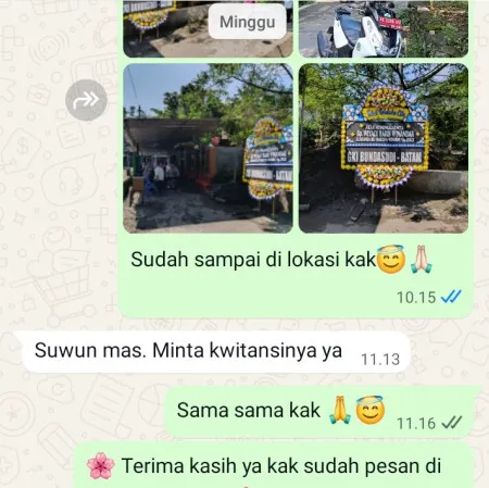 Pengiriman Papan Bunga Duka Karang Anyar